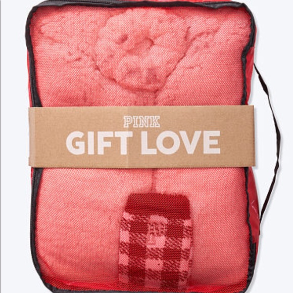 Pink Victoria’s Secret Sherpa Cardigan Gift Set NWT - Picture 3 of 8